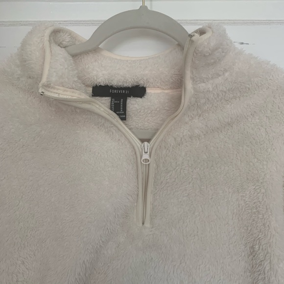 Forever 21 Fuzzy Zip Up - Picture 2 of 2